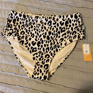High waisted swim bottom